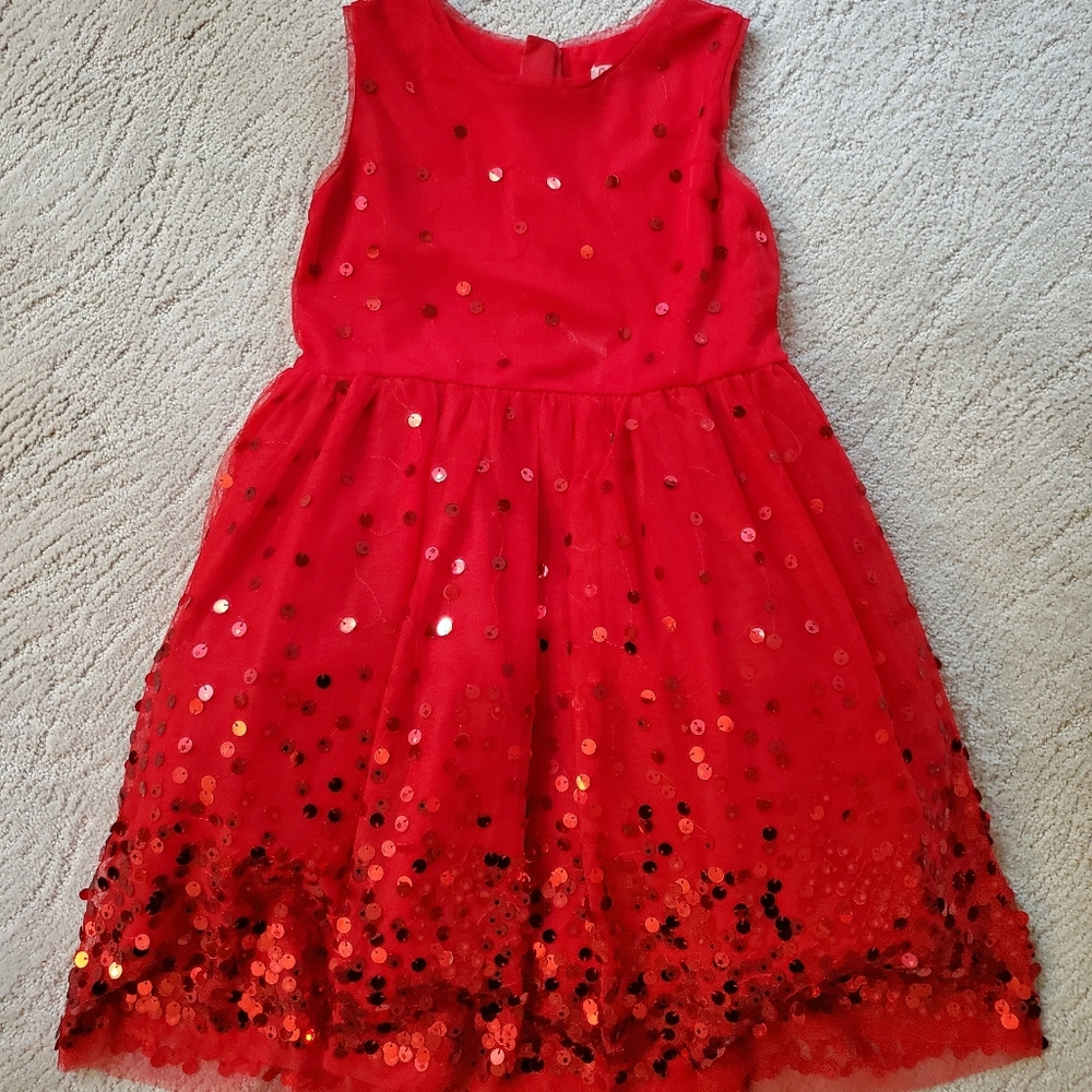 Girl's Red Christmas Dress